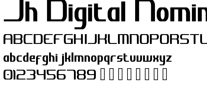 JH_Digital Nominal font